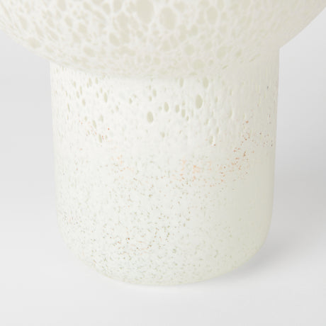 Heket Tall White Glass Vase from Mercana - Luna Furniture