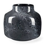 Masai Small Black Mottled Glass Vase from Mercana - Luna Furniture