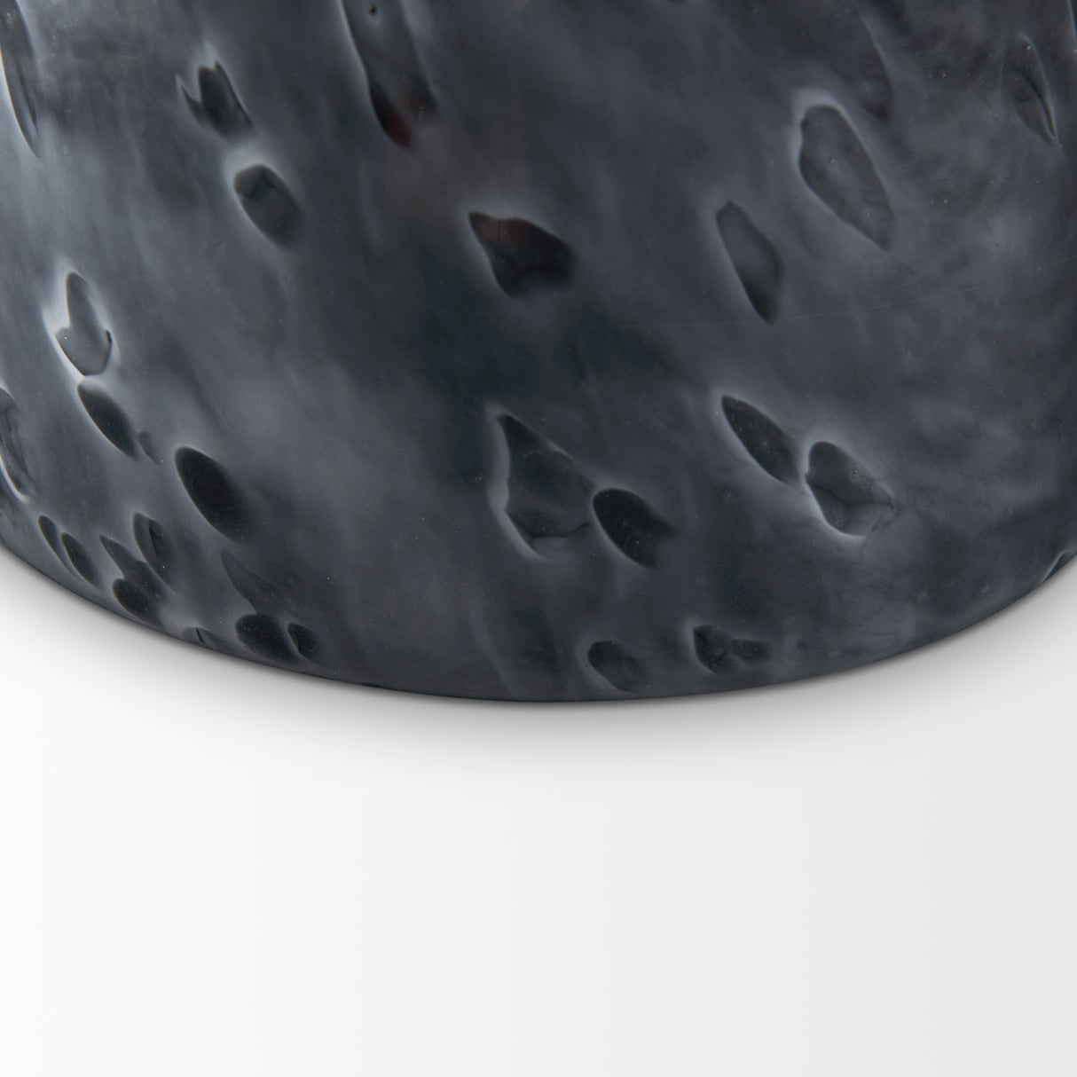 Masai Small Black Mottled Glass Vase from Mercana - Luna Furniture