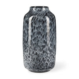 Masai Medium Black Mottled Glass Vase from Mercana - Luna Furniture