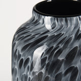Masai Medium Black Mottled Glass Vase from Mercana - Luna Furniture