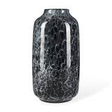 Masai Large Black Mottled Glass Vase from Mercana - Luna Furniture