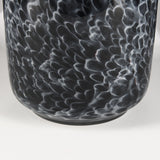 Masai Large Black Mottled Glass Vase from Mercana - Luna Furniture
