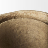 Sonam Set of 2 Beige Paper Mache Spiked Bowls from Mercana - Luna Furniture