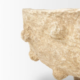 Sonam Set of 2 Beige Paper Mache Spiked Bowls from Mercana - Luna Furniture
