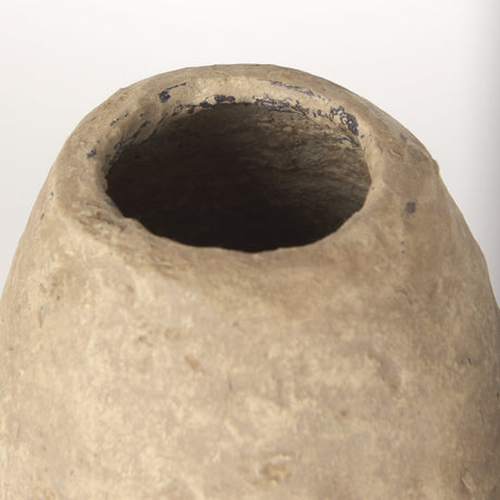 Rundal Small Beige Paper Mache Vase from Mercana - Luna Furniture