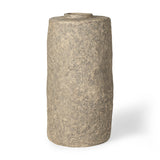 Rama Small Gray Paper Mache Floor Vase from Mercana - Luna Furniture