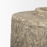 Rama Small Gray Paper Mache Floor Vase from Mercana - Luna Furniture