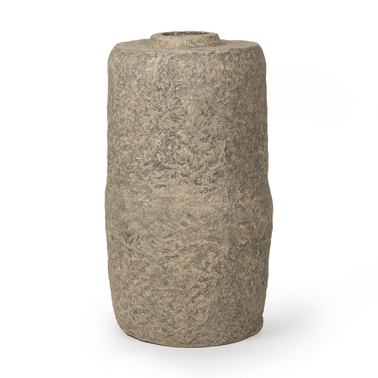 Rama Large Gray Paper Mache Floor Vase from Mercana - Luna Furniture