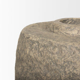 Rama Large Gray Paper Mache Floor Vase from Mercana - Luna Furniture