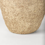 Rundal Large Beige Paper Mache Vase from Mercana - Luna Furniture