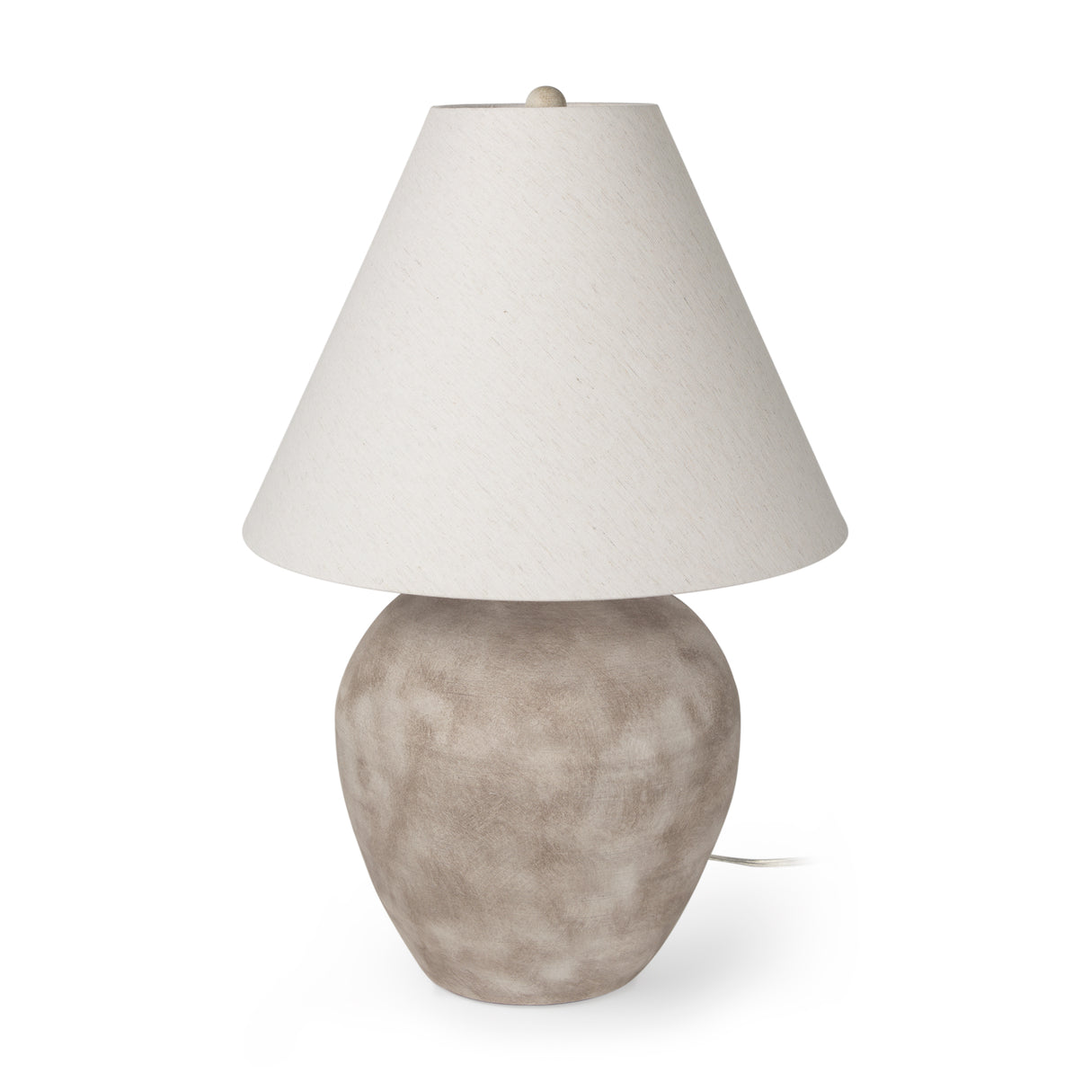 Marvin Taupe Ceramic Table Lamp from Mercana - Luna Furniture