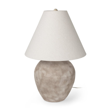 Marvin Taupe Ceramic Table Lamp from Mercana - Luna Furniture