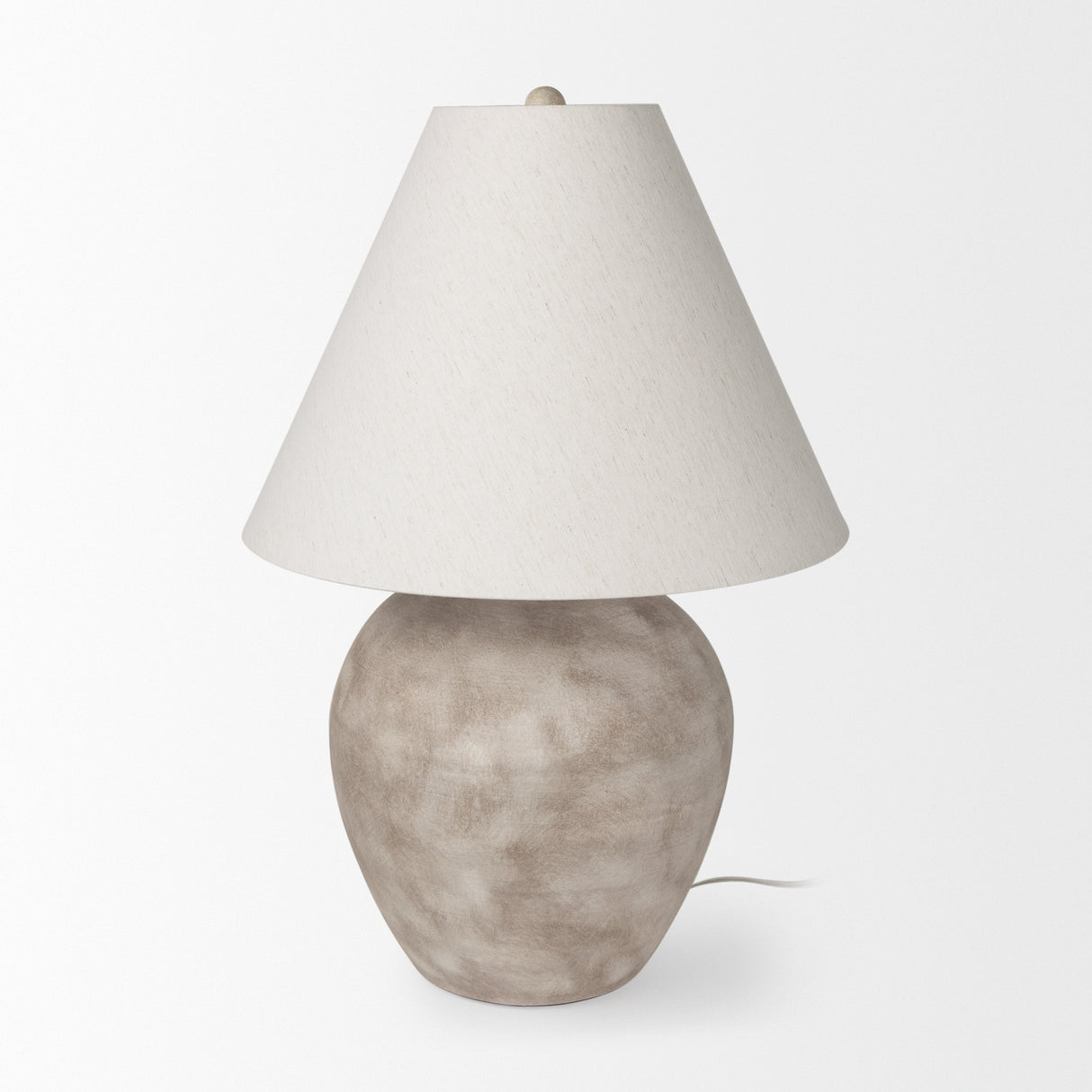 Marvin Taupe Ceramic Table Lamp from Mercana - Luna Furniture
