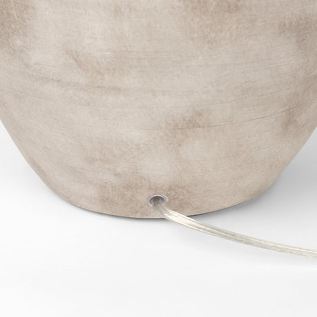 Marvin Taupe Ceramic Table Lamp from Mercana - Luna Furniture
