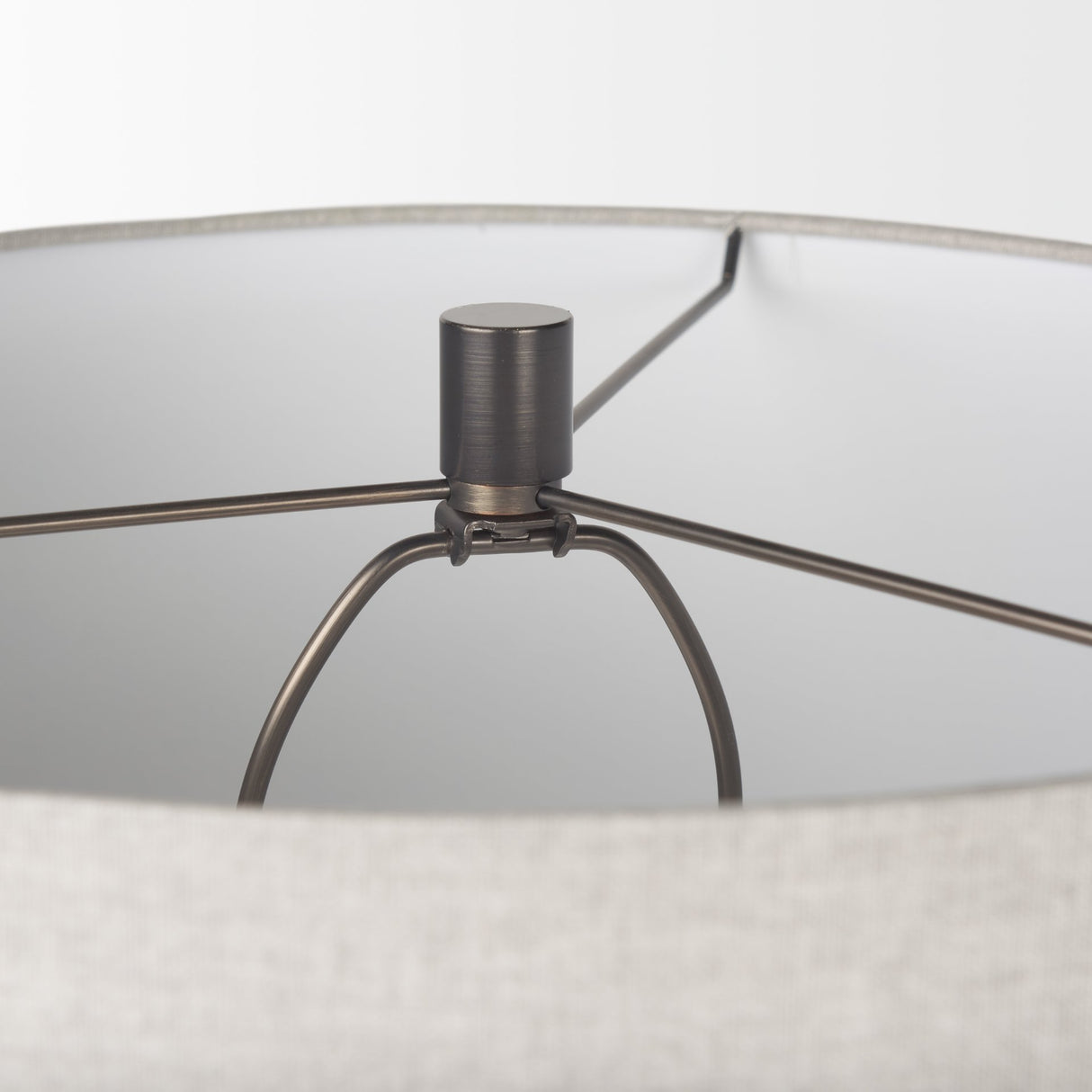 Piven Black w/ Gray Wash Textured Ceramic Table Lamp from Mercana - Luna Furniture