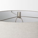 Piven White w/Antiqued Wash Textured Ceramic Table Lamp from Mercana - Luna Furniture
