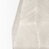 Piven White w/Antiqued Wash Textured Ceramic Table Lamp from Mercana - Luna Furniture