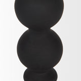 Haute Small Matte Black Blown Glass Candlestick from Mercana - Luna Furniture