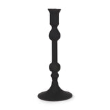 Haute Medium Matte Black Blown Glass Candlestick from Mercana - Luna Furniture