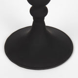 Haute Medium Matte Black Blown Glass Candlestick from Mercana - Luna Furniture