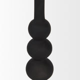Haute Large Matte Black Blown Glass Candlestick from Mercana - Luna Furniture