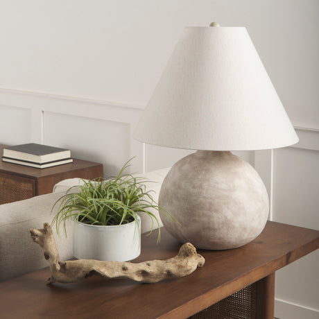Mehdi Cream Ceramic Table Lamp from Mercana - Luna Furniture