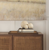 Sunita Set of 3 Beige Paper Mache Orbs from Mercana - Luna Furniture