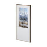 Anchored In Blue II by Aziz Kadmiri a Hand Embellished Textured Framed Art Print Matted under Glass from Mercana - Luna Furniture
