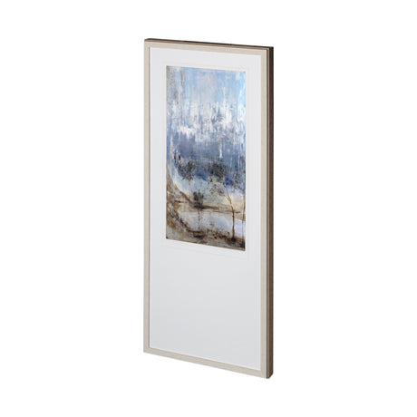 Anchored In Blue II by Aziz Kadmiri a Hand Embellished Textured Framed Art Print Matted under Glass from Mercana - Luna Furniture