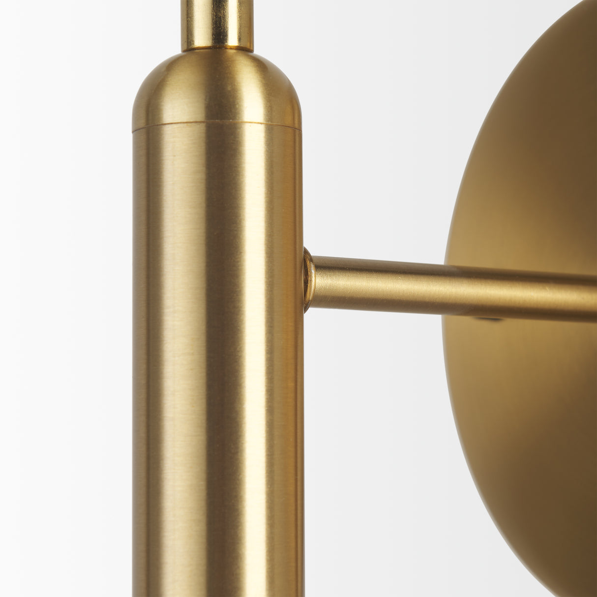 Britton Gold Metal w/ Clear Glass Globe 1-Light Wall Sconce from Mercana - Luna Furniture