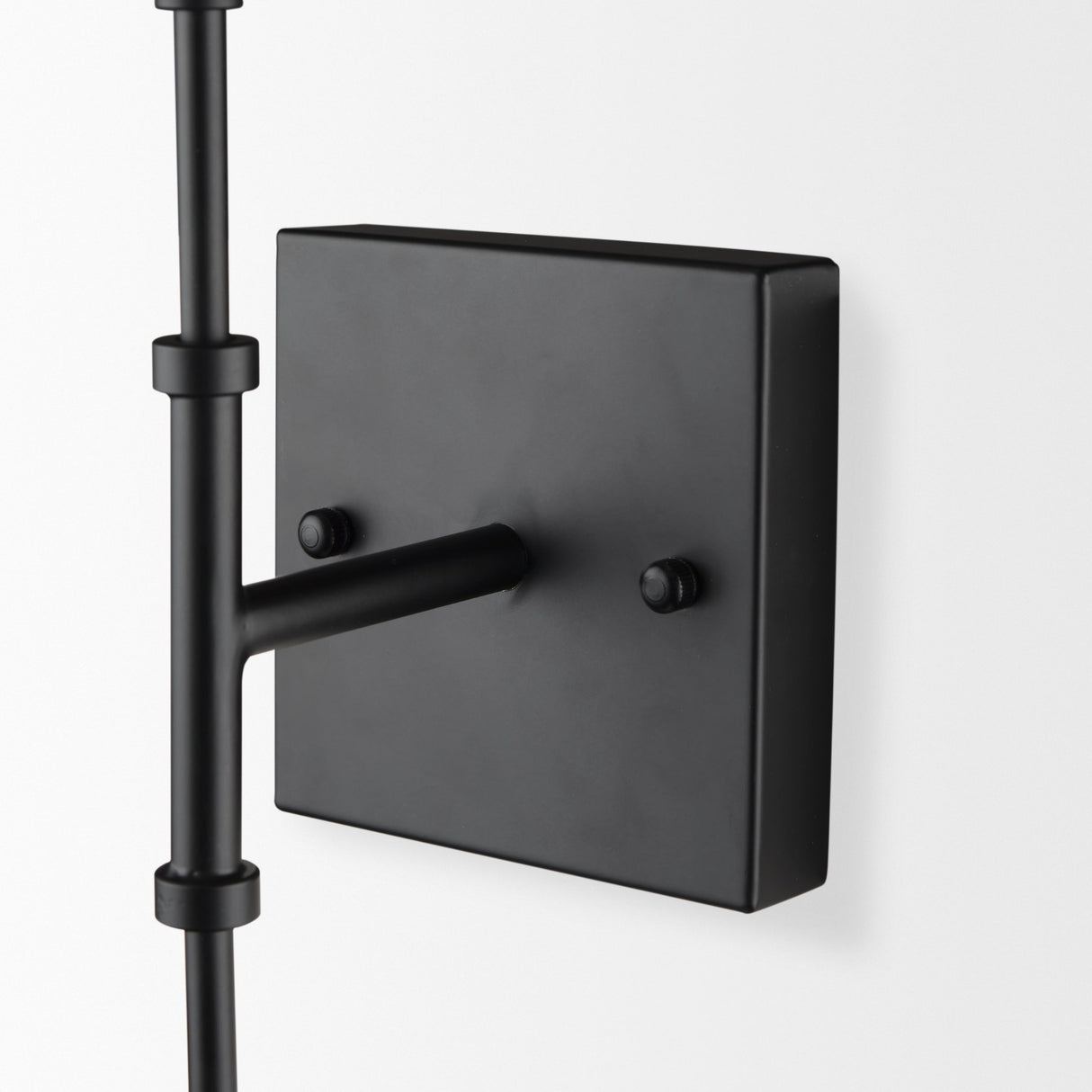 Edie Matte Black Metal w/ Frosted Glass Globes 2-Light Wall Sconce from Mercana - Luna Furniture