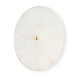 Dolly Brushed Gold Metal w/ Alabaster Shade 4-Light Wall Sconce from Mercana - Luna Furniture