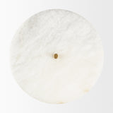 Dolly Brushed Gold Metal w/ Alabaster Shade 4-Light Wall Sconce from Mercana - Luna Furniture