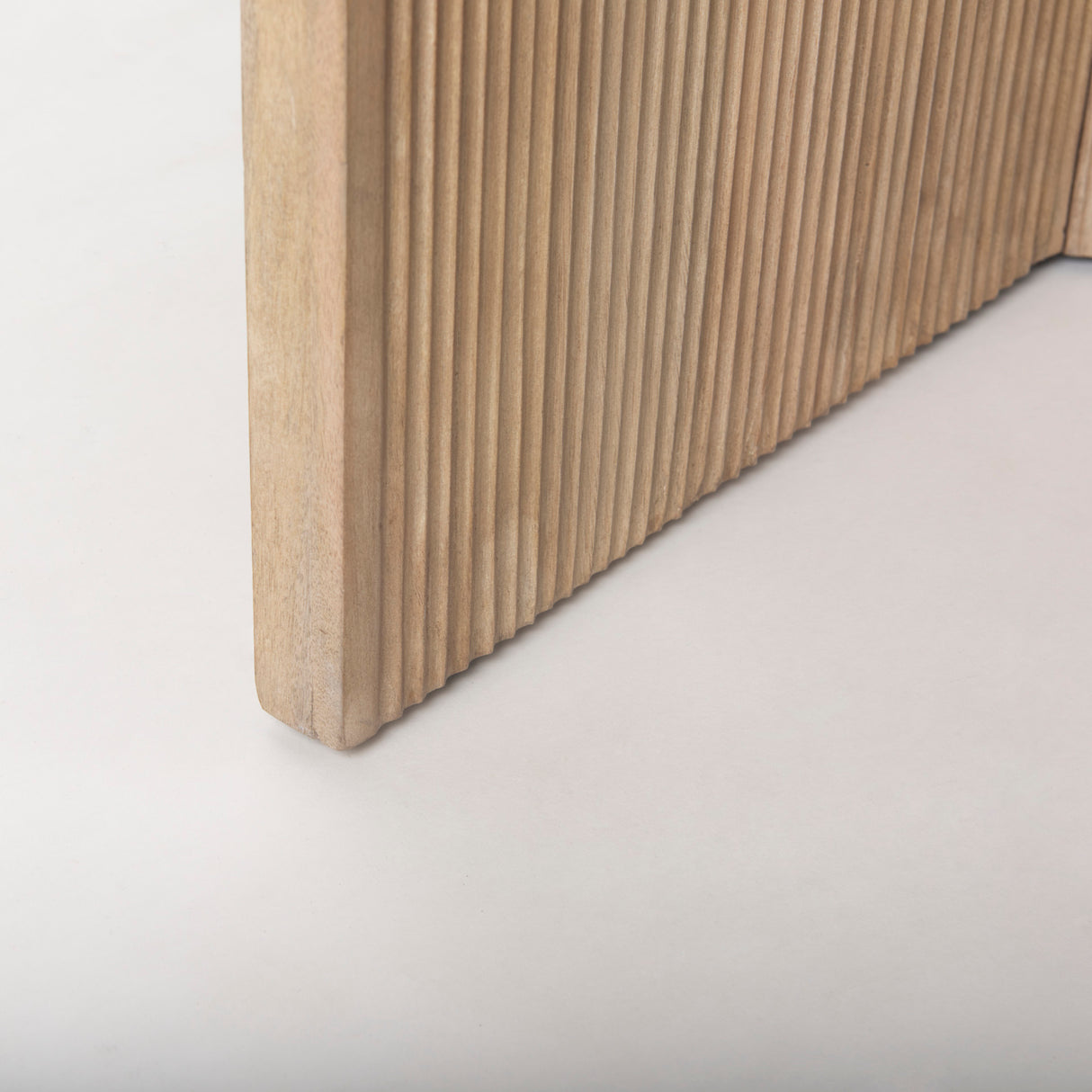 Enzo Marble Tabletop w/ Fluted Light Wood Base Foyer Accent Table from Mercana - Luna Furniture