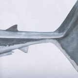Great White Shark by Ariana a Triptych Hand Embellished Textured Framed Art Print Matted under Glass from Mercana - Luna Furniture