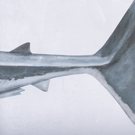 Great White Shark by Ariana a Triptych Hand Embellished Textured Framed Art Print Matted under Glass from Mercana - Luna Furniture