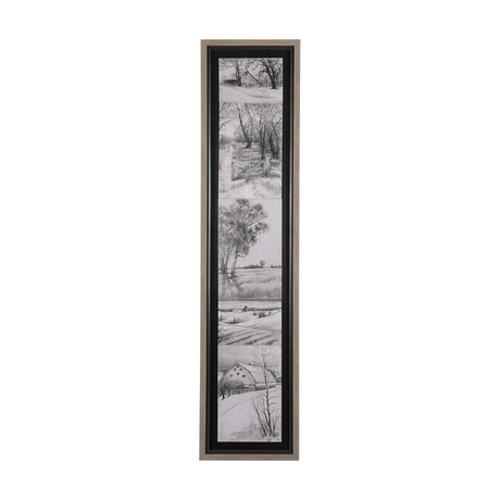 Countryside Sketches I by Ariana a Hand Embellished Textured Framed Art Print from Mercana - Luna Furniture