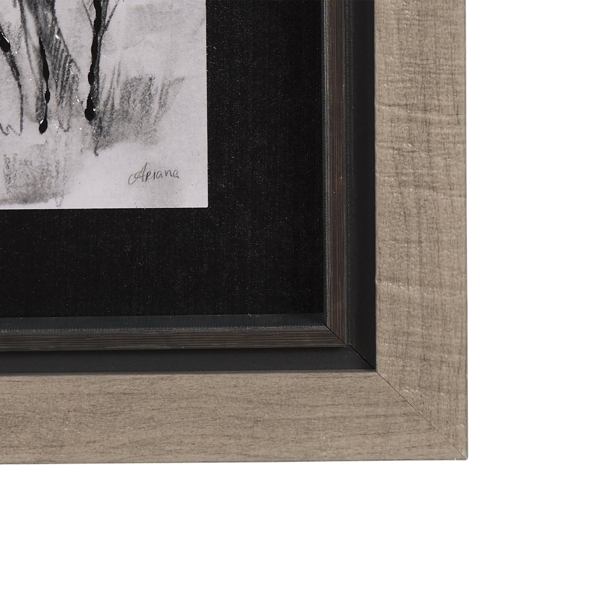 Countryside Sketches I by Ariana a Hand Embellished Textured Framed Art Print from Mercana - Luna Furniture