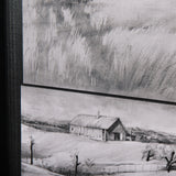 Countryside Sketches I by Ariana a Hand Embellished Textured Framed Art Print from Mercana - Luna Furniture