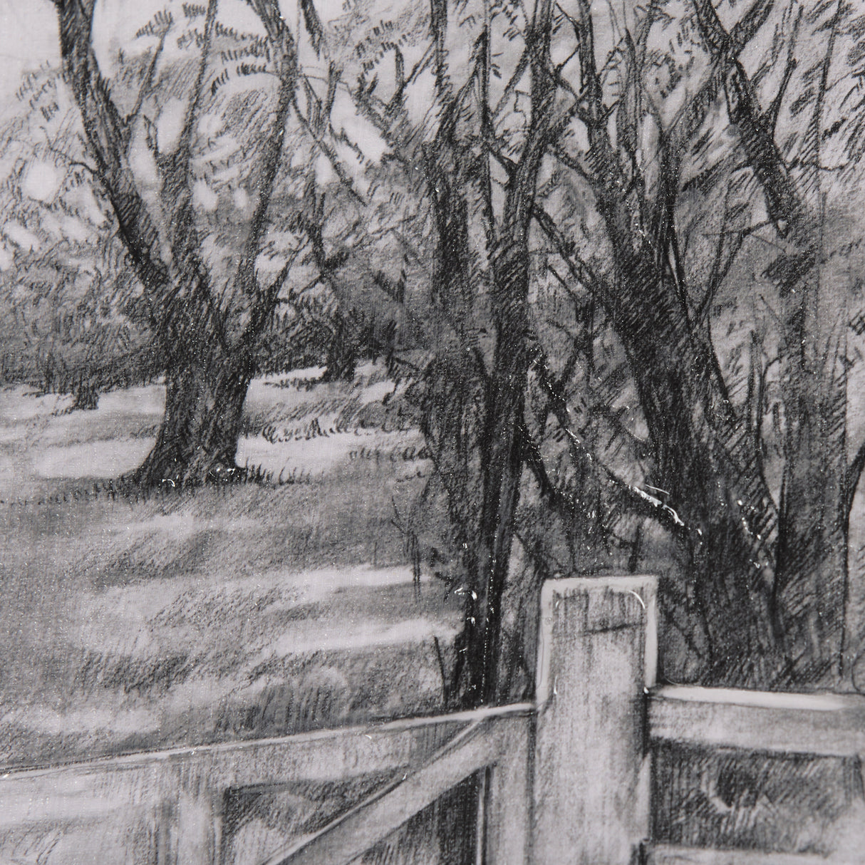 Countryside Sketches I by Ariana a Hand Embellished Textured Framed Art Print from Mercana - Luna Furniture