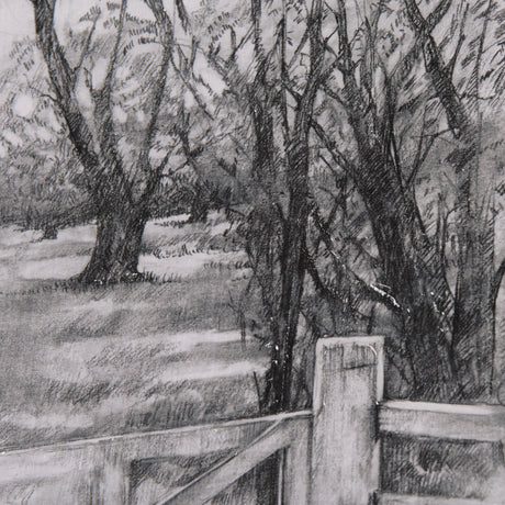 Countryside Sketches I by Ariana a Hand Embellished Textured Framed Art Print from Mercana - Luna Furniture