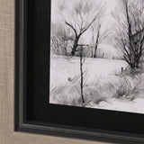Countryside Sketches II by Ariana a Hand Embellished Textured Framed Art Print from Mercana - Luna Furniture