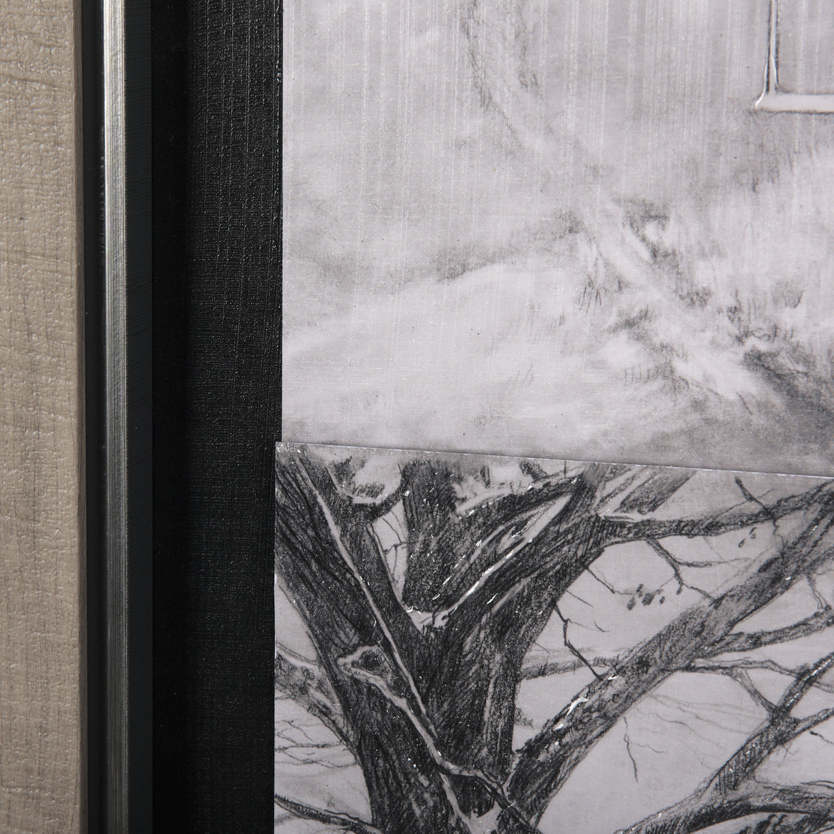 Countryside Sketches II by Ariana a Hand Embellished Textured Framed Art Print from Mercana - Luna Furniture