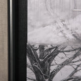 Countryside Sketches II by Ariana a Hand Embellished Textured Framed Art Print from Mercana - Luna Furniture