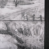 Countryside Sketches II by Ariana a Hand Embellished Textured Framed Art Print from Mercana - Luna Furniture