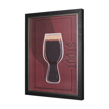 Beer Poster Stout by Mercana Studio a Hand Embellished Textured Framed Art Print from Mercana - Luna Furniture