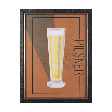 Beer Poster Pilsner by Mercana Studio a Hand Embellished Textured Framed Art Print from Mercana - Luna Furniture
