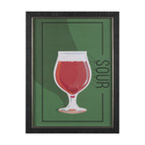 Beer Poster Sour by Mercana Studio a Hand Embellished Textured Framed Art Print from Mercana - Luna Furniture
