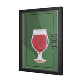 Beer Poster Sour by Mercana Studio a Hand Embellished Textured Framed Art Print from Mercana - Luna Furniture